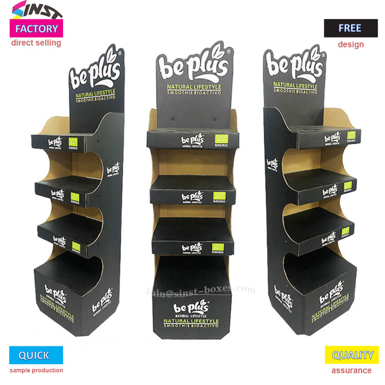 Få shampooen til at skinne på det bølgede shampoo-displaystativ