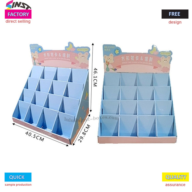 udstillingsboks til papirvarer